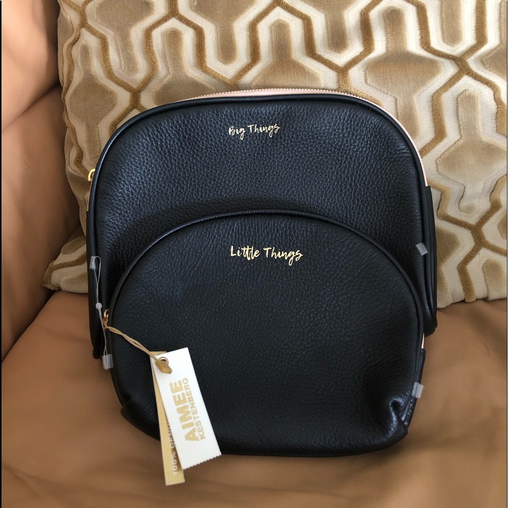 Aimee Keistenberg two make up bags leather new